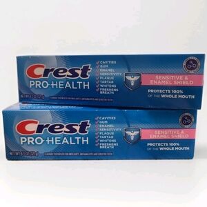 ×2 Crest Pro Health Toothpaste Sensitive and Enamel Shield Set Of 2